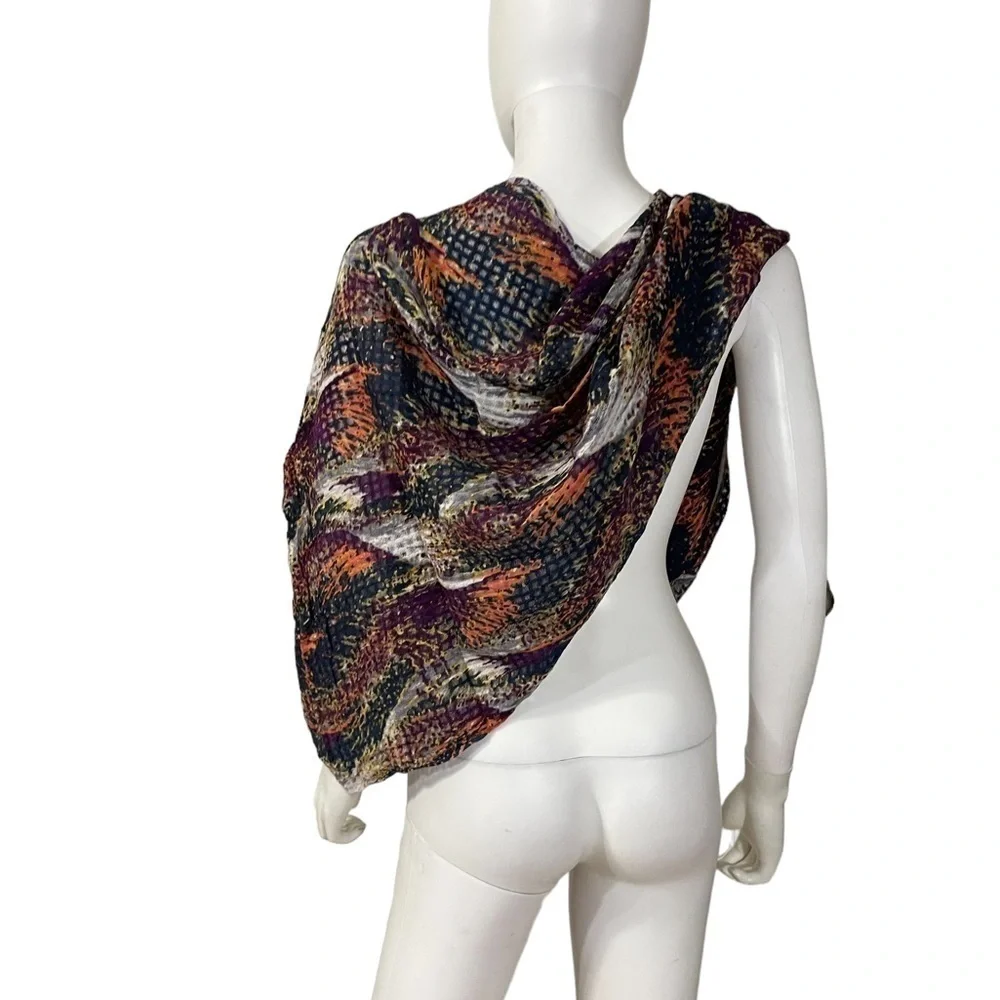 Ecote Multi Color 100% Cotton Infinity Scarf